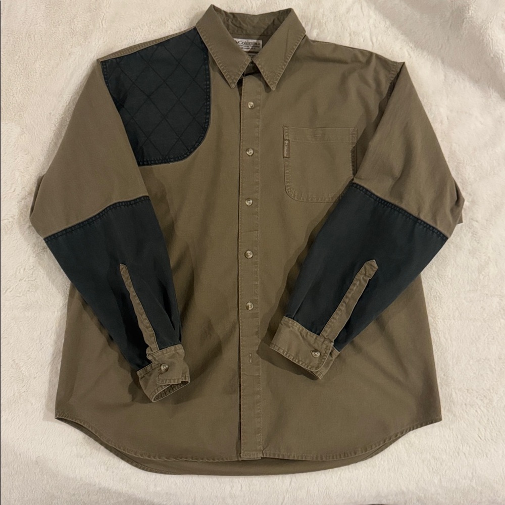 Men's Two-Tone Button-Up Shirt